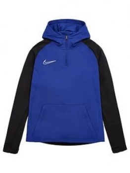 Image of Nike Youth Gpx Academy Quarter Zip Hoodie - Blue Black