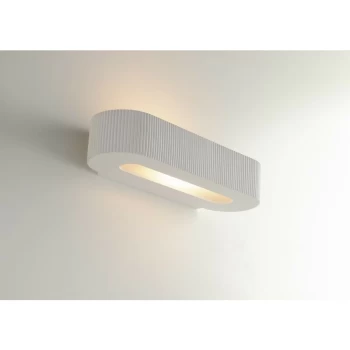 Image of Fan Europe Lighting - Fan Europe Gatsby - Flush Paintable Plaster Wall Light, White, E14