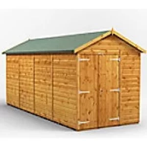 Image of Power Garden Shed 166PAWDD Golden Brown 16x6