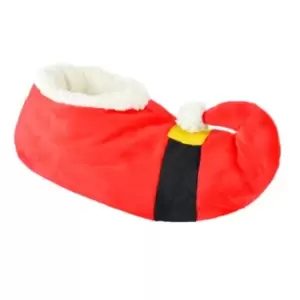 Image of Slumberzzz Unisex Adults Santa Slippers (UK 9-10) (Red)