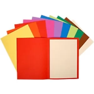 Image of Exacompta Recycled Square Cut Folders 160001E A4 Assorted 220gsm Board Pack of 500