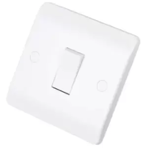 Image of Click Scolmore Mode 10A 1 Gang 2 Way Light Switch Polar White - CMA011