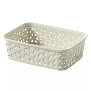 Image of Curver My Style A6 Rectangular Plastic Storage Organiser - Vintage White