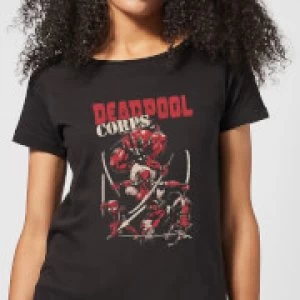 Image of Marvel Deadpool Family Corps Womens T-Shirt - Black