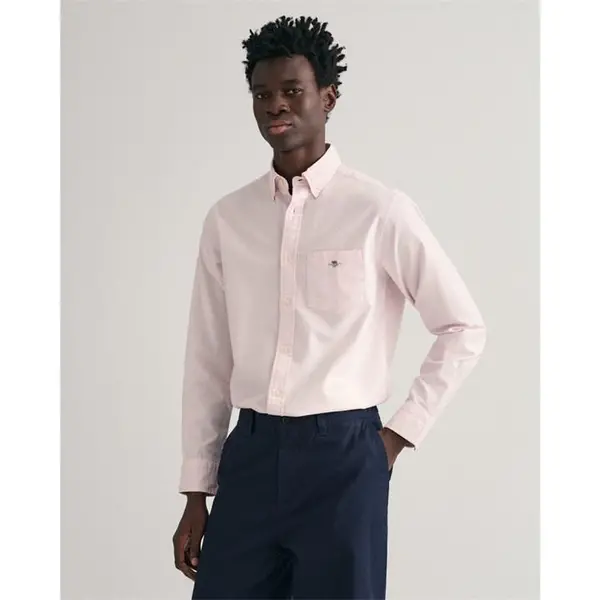 Image of Gant Regular Fit Oxford Shirt - Pink XL