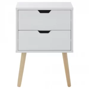 Image of Nyborg Bedside Table White