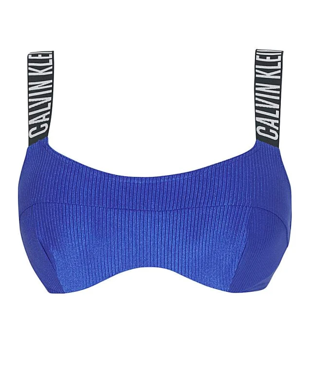 Image of Calvin Klein Intense Power Bikini Top Blue Female 3XL QV85007