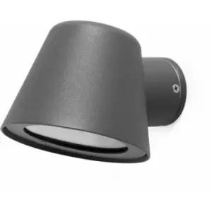 Image of 08-faro - Gina 1-Light Dark Gray Garden Wall Light