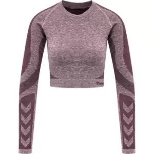 Image of Hummel Kady Long Sleeve T Shirt Womens - Red