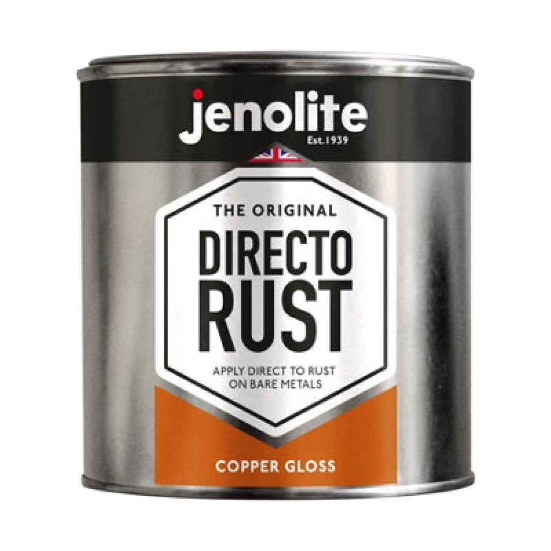Image of Jenolite Directorust Metallic Gloss Primer Paint - Copper - 1L
