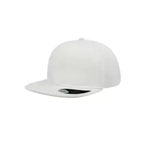 Image of Atlantis Snap Back Flat Visor 6 Panel Cap (Pack of 2) (One Size) (White)
