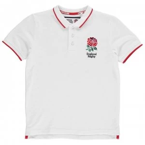 Image of RFU England Core Polo Shirt Junior Boys - White