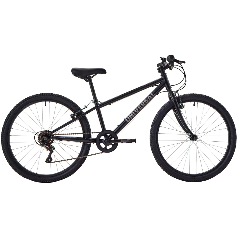 Image of Universal Junior Bike - 24" Wheel Black unisex 8-12 Years