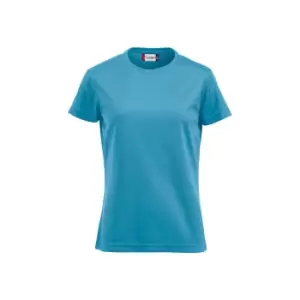 Image of Clique Womens/Ladies Ice T-Shirt (XL) (Turquoise)