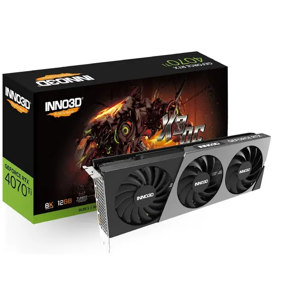 Image of Inno3d Inno3D Nvidia GeForce RTX 4070 Ti X3 12GB GDDR6X Graphics Card GRINN-N4070TX3