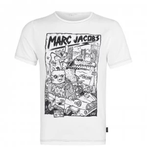 Image of Marc Jacobs Children Boys Theme T Shirt - Blanc 10B