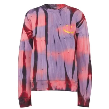 Image of Paul Smith Happy Tie Dye Sweatshirt - Purple