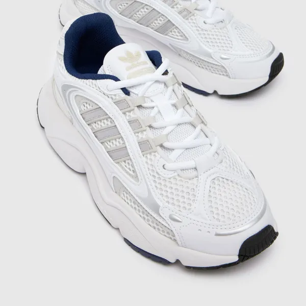 Image of adidas white ozmillen Youth trainers White UK 3 (EU 35½)