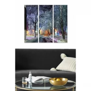 Image of MDF122635513 Multicolor Decorative MDF Painting (3 Pieces)