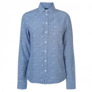 Image of Gant Gant Weave Shirt Ladies - 423 PERSIAN BLU