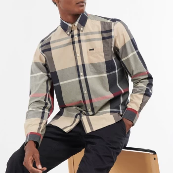 Image of Barbour Mens Harris Tailored Shirt - Stone - M