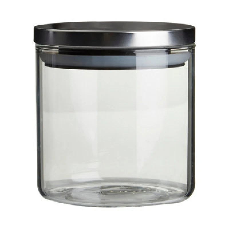 Image of Interiors by Premier Freska Storage Jar - 550ml Silver