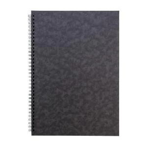Image of Sidebound Book Ruled 80gsm 120 Pages A4 Black Pack of 10 7277 PRS