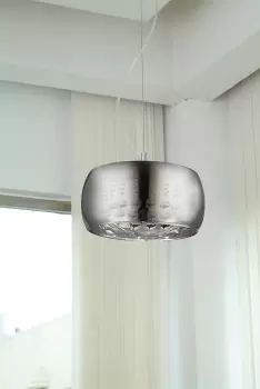 Image of Deni 3 Light Chrome Ceiling Pendant