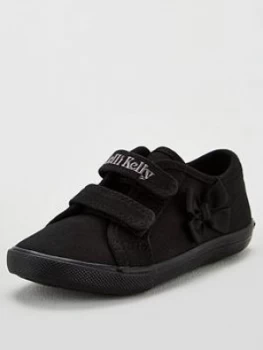 Image of Lelli Kelly Lily Trainers - Black, Size 2.5 Older
