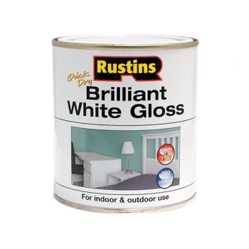 Image of Rustins Quick Dry Brilliant White Gloss 500ml