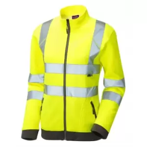 Image of Hollicombe ISO 20471 Class 2 Womens Sweatshirt Yellow - High Visibility