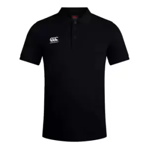 Image of Canterbury Mens Waimak Polo Shirt (S) (Black)