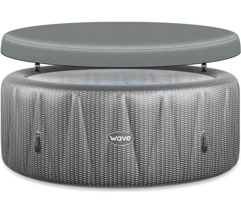 Image of WAVE The Atlantic Inflatable Hot Tub - Grey Rattan 5060959547709