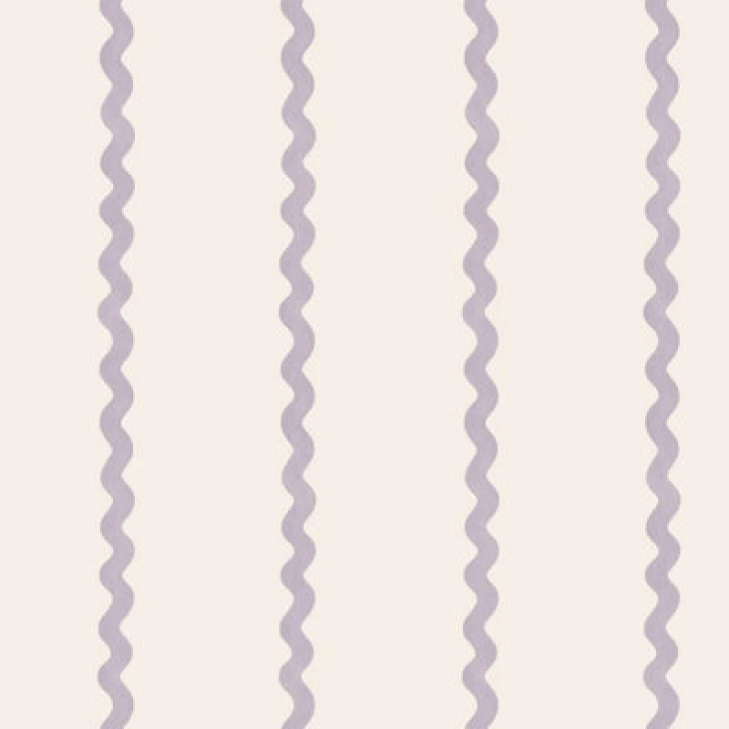 Image of Holden Decor Do The Wiggle Stripe Lilac Children's Wallpaper, Purple 13981