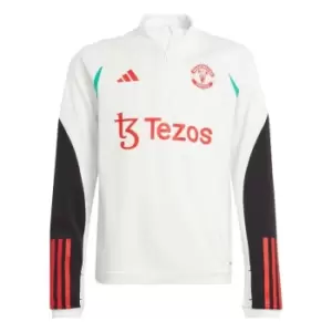 Image of adidas Manchester United Training Top 2023 2024 Juniors - White