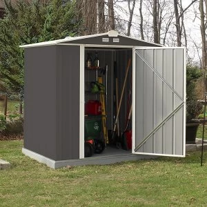 Image of Rowlinson 6 x 5 Metal Ezee Shed - Grey