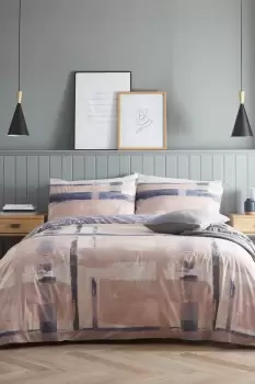 Image of 'Grando' Sustainable Range Geometric Print Duvet Cover Set