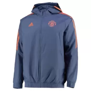Image of 2022-2023 Man Utd Allweather Jacket (Blue)