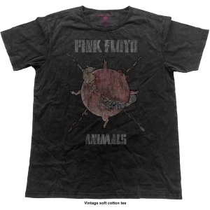 Image of Pink Floyd - Sheep Chase Vintage Unisex Small T-Shirt - Black