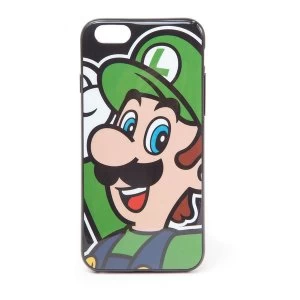 Image of Nintendo - Luigi Face Apple iPhone 6 Phone Cover