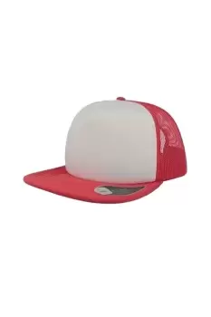 Image of Snap 90s Flat Visor 5 Panel Trucker Cap