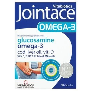 Image of Vitabiotics Jointace Omega 3 and Glucosamine Tablets 30s