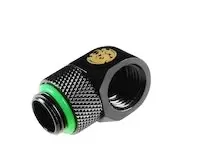 Image of Bitspower 90 Degree Rotary Extension Fitting - Black