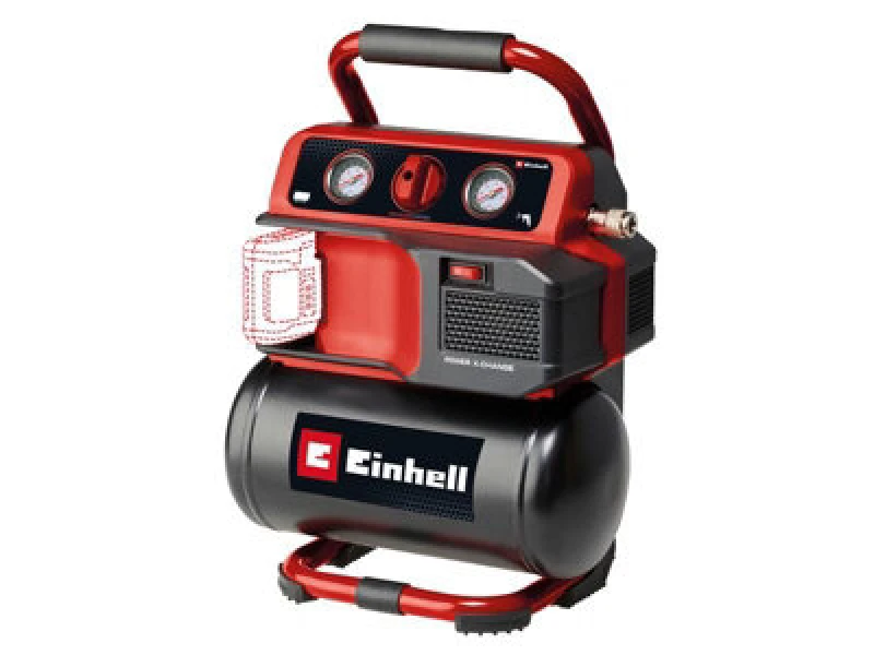 Image of Einhell TE-AC 18/75 Li OF 18v Cordless Oil Free Air Compressor 5 Litre TE-AC 18/75 Li OF-Solo Batteries: No Batteries