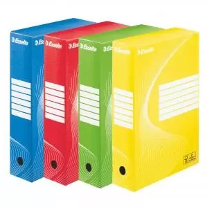 Image of Esselte Standard Archiving Box, 80mm - Assorted Colours 4 - Outer