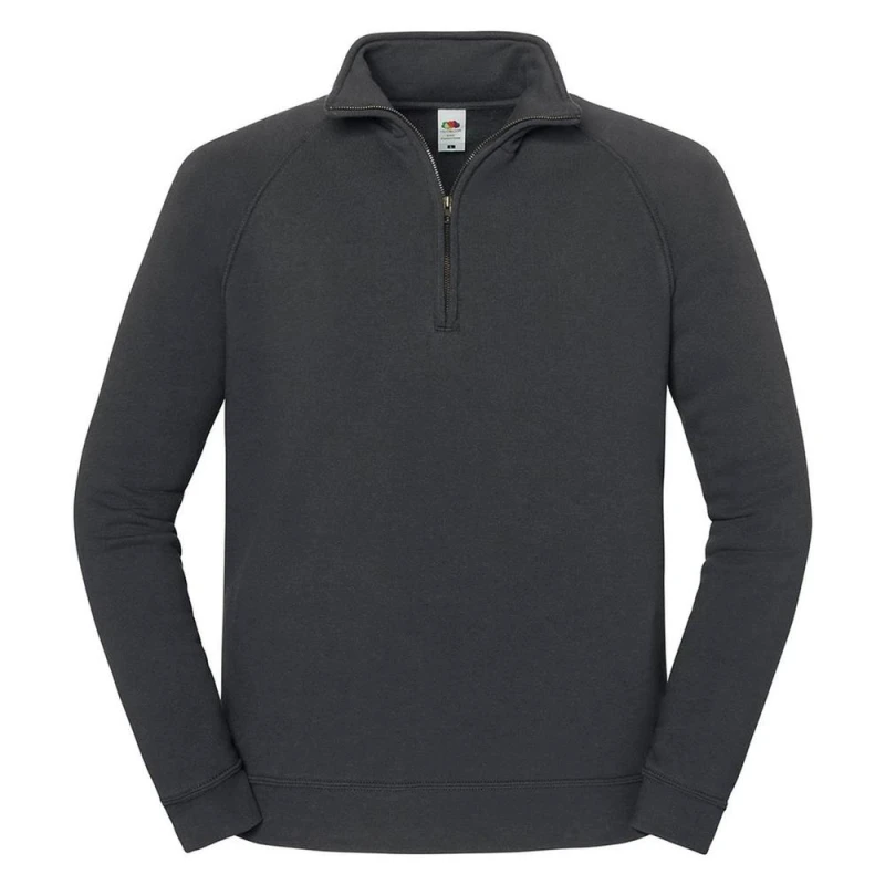 Image of Fruit of the Loom Mens Iconic Premium Sweatshirt in Mid Grey Size: Small Mid Grey Male S