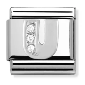 Image of Nomination CLASSIC Silvershine Letter U Charm 330301/21