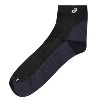 Image of Asics Road Quarter Mens Socks - Black