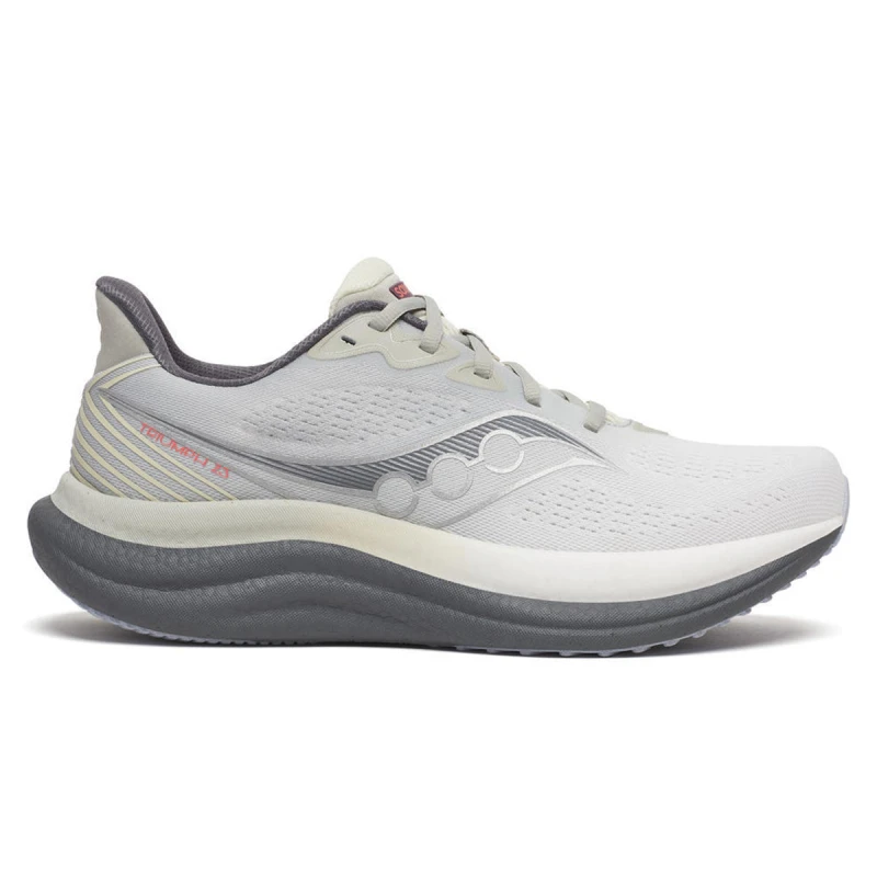 Image of Saucony Triumph 23 Shoes Gray Beige AW25, Size 46,5 - EUR