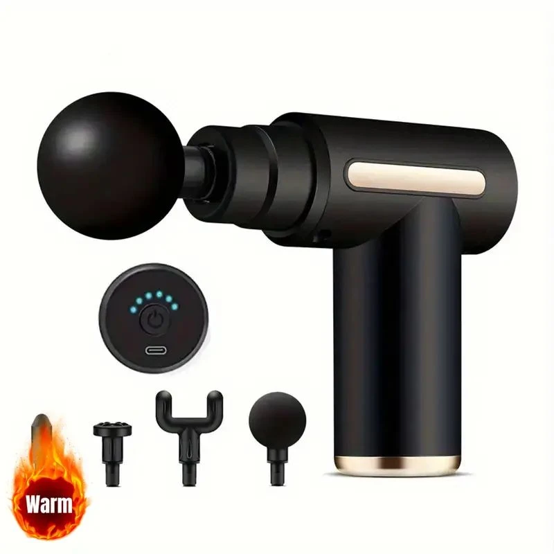 Image of Dyzi Mini Massage Gun Deep Tissue Portable 6 Speeds Handheld Muscle Massager in Black Size: Small Black Unisex S